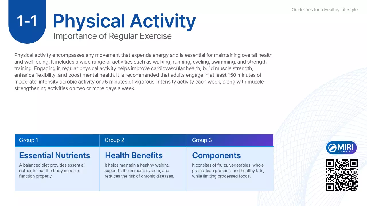 Blue Modern Fitness Guideline Presentation