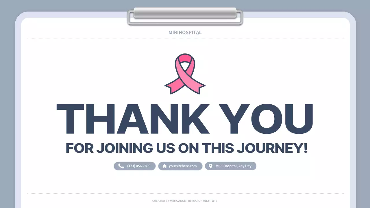 Bài thuyết trình hướng dẫn về ung thư tối thiểu màu hồng