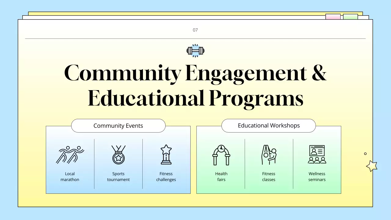 Yellow Simple Fitness Guideline Presentation