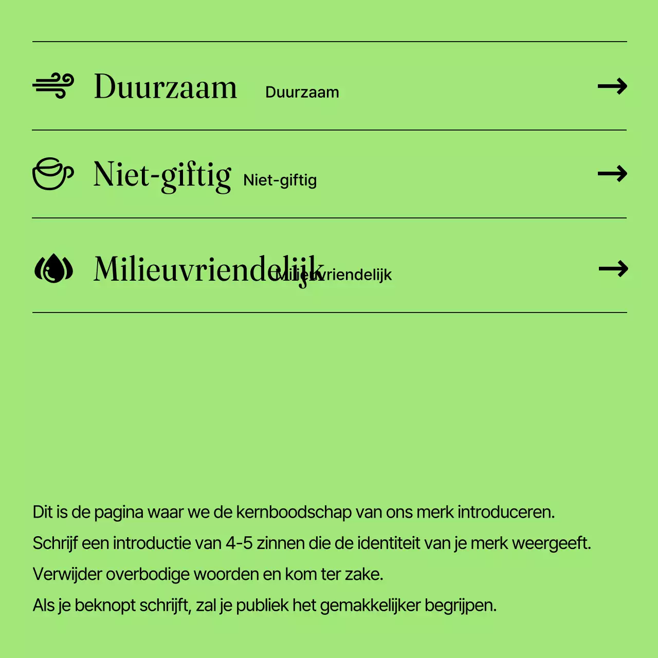 Een minimalistisch schoonheidsmerk promoten in chartreuse en wit