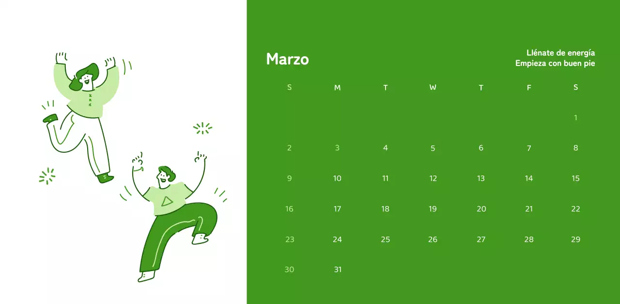 Calendarios con ilustraciones coloristas y emotivas