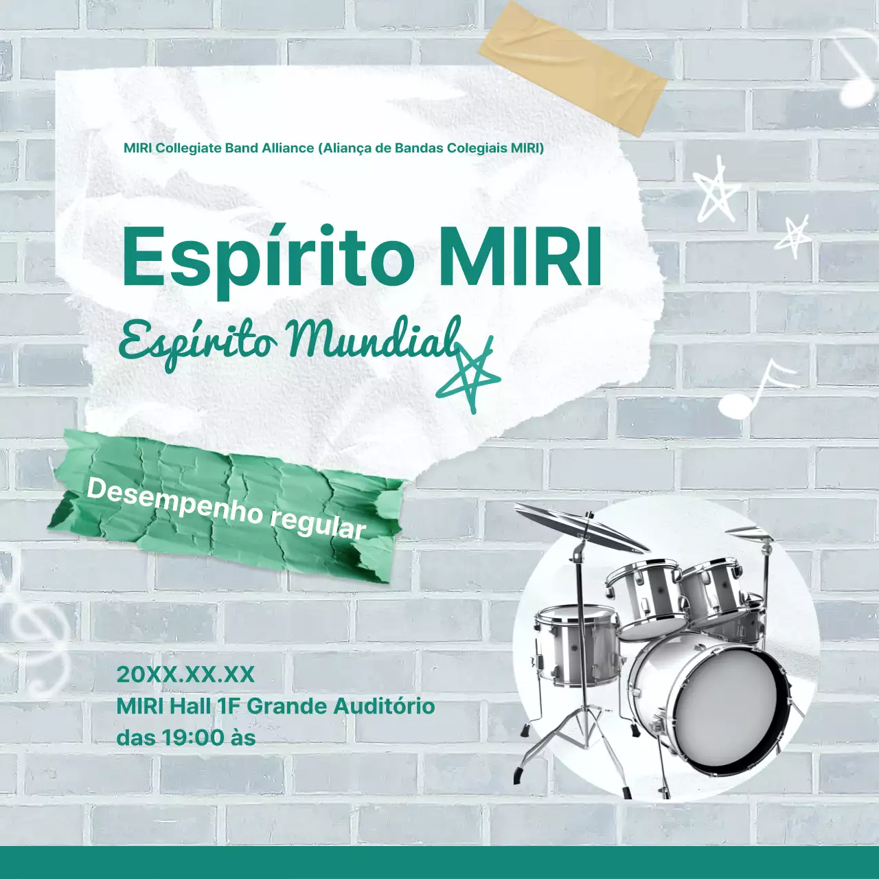 Promover as actuações regulares de um clube universitário vintage e mentolado
