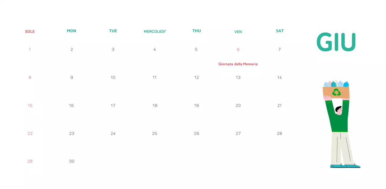 Una fondazione sociale che celebra le festività natalizie con illustrazioni colorate di persone e del pianeta.