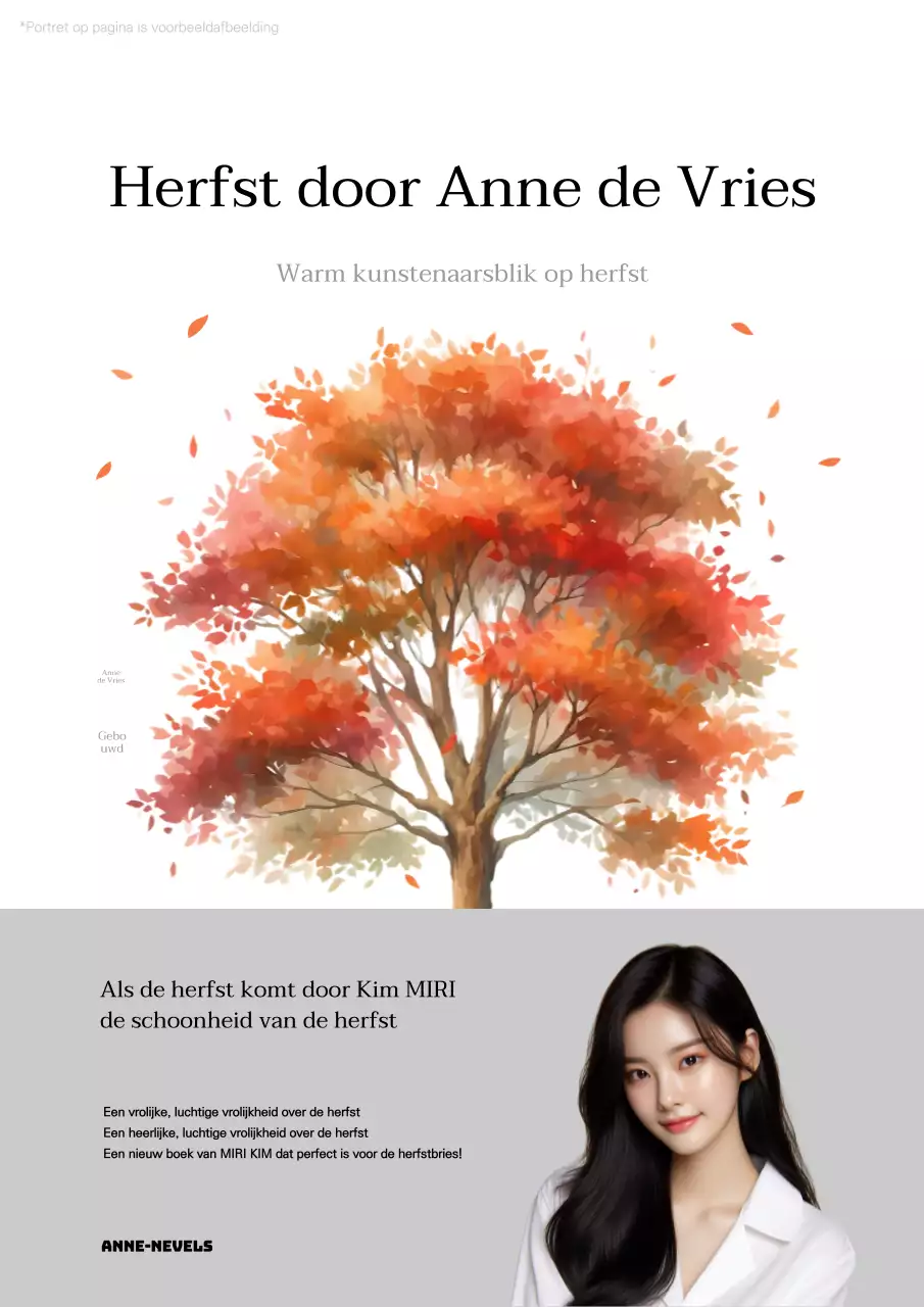 Een schone herfst essay cover in wit