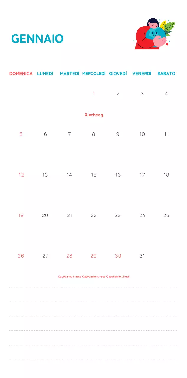 Una fondazione sociale che celebra le festività natalizie con illustrazioni colorate di persone e del pianeta.