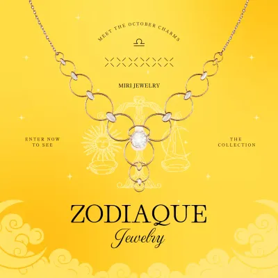 Yellow Elegant Jewelry Promotion Social Media Post