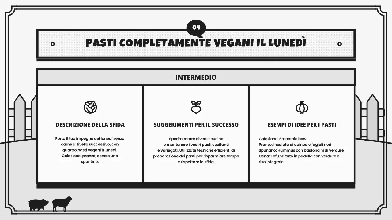 Campagna retro della Giornata Mondiale Vegana in grigio e nero