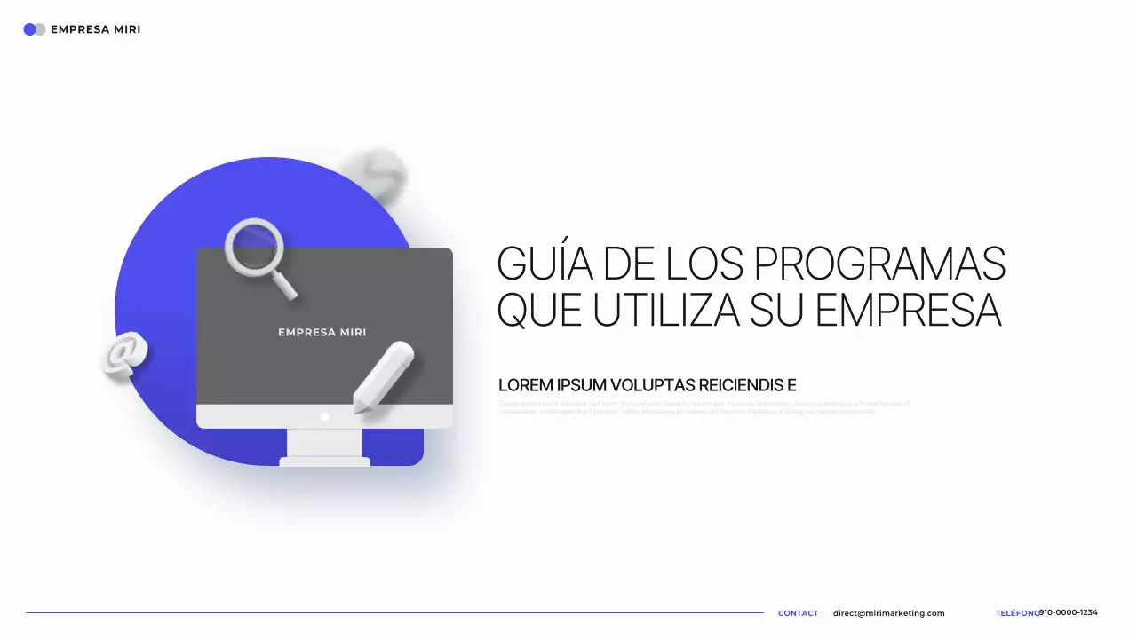 Una sencilla guía de programación en blanco y azul