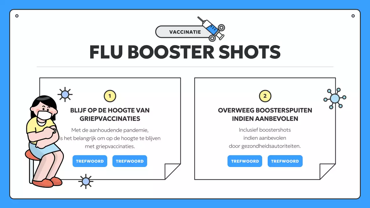 Informatie over blauwe en gele seizoensvaccinatie