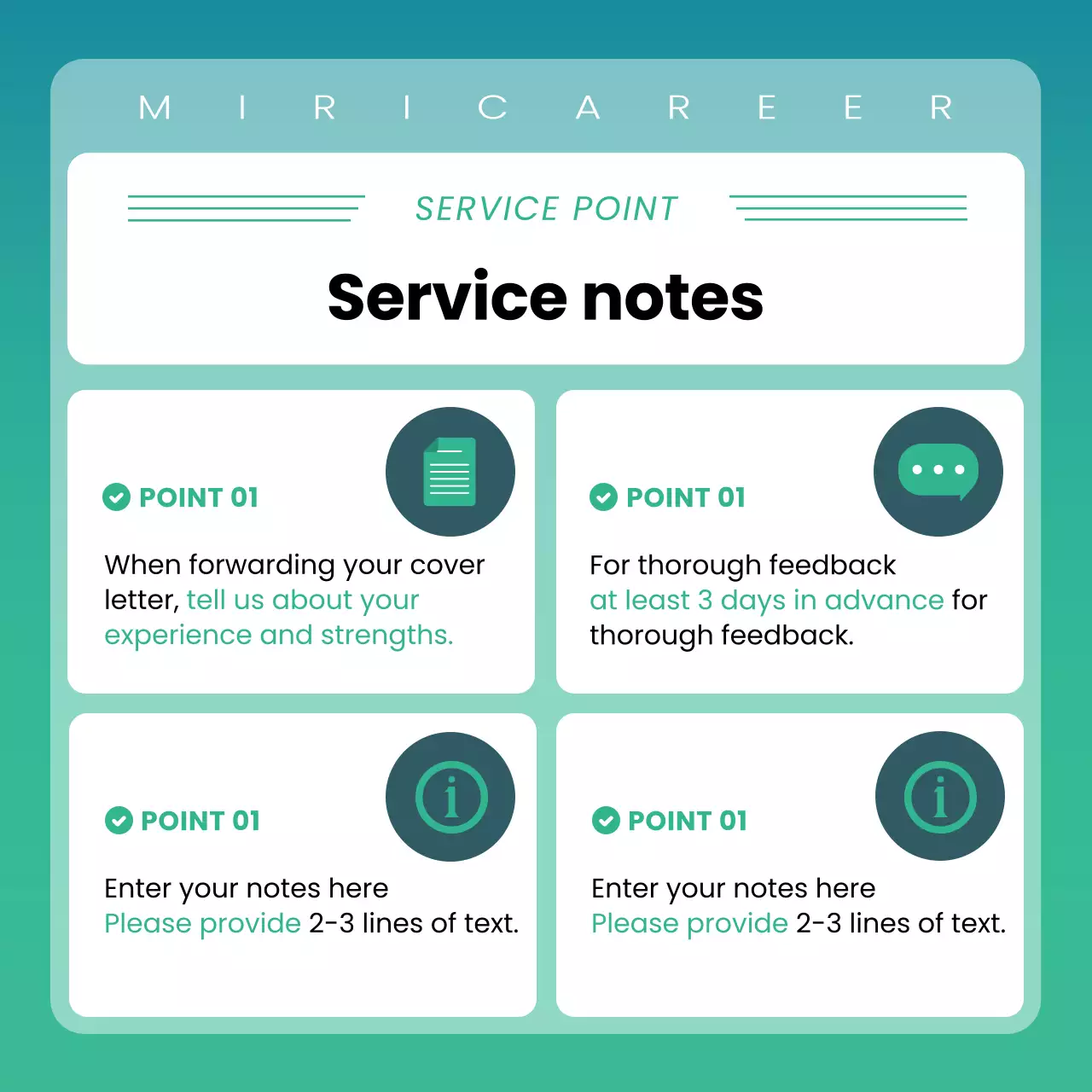 Teal Professional Resume Guide Instagram Carousel