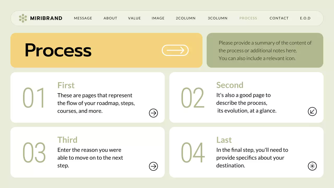 Trình bày thương hiệu tối giản màu be