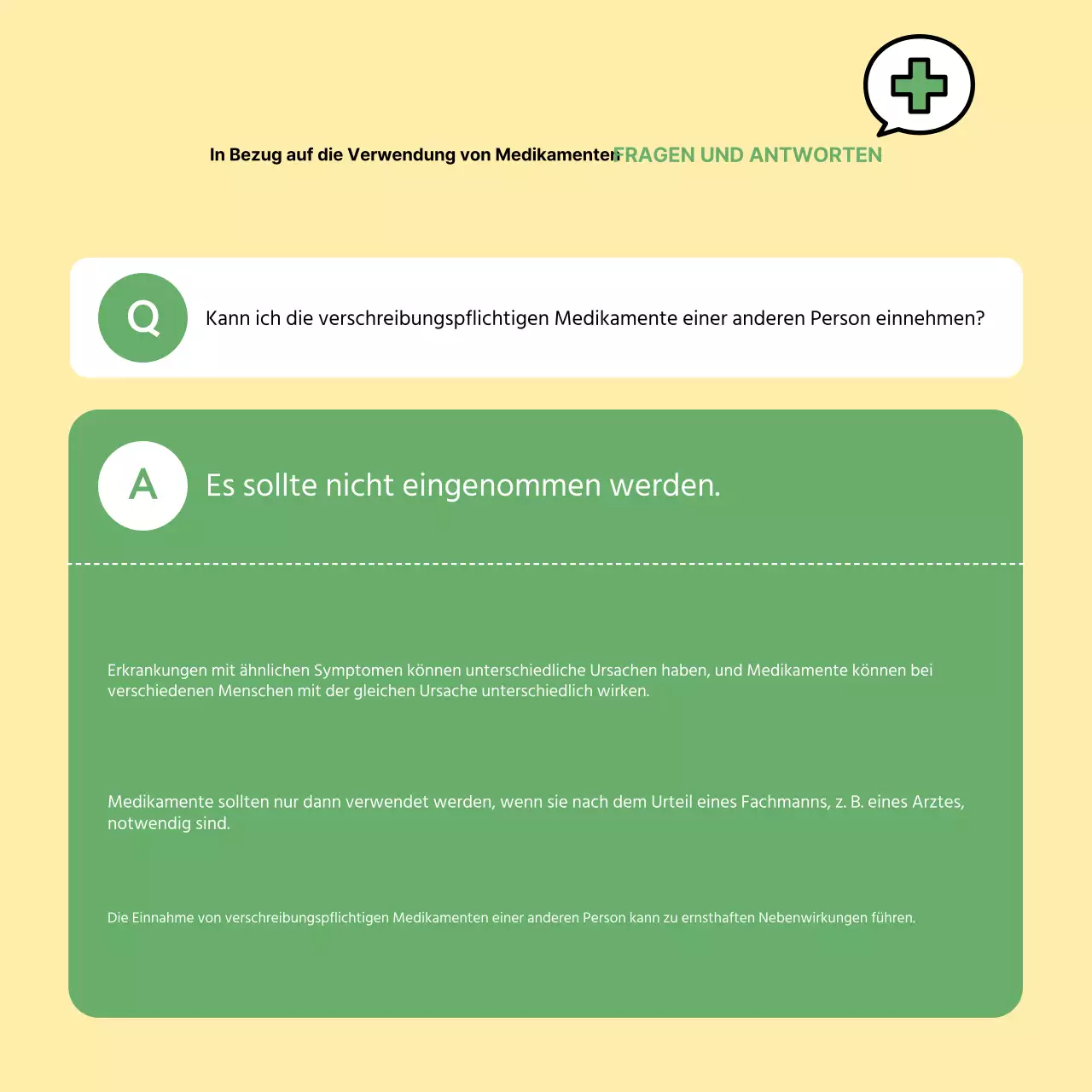 Der grün-gelbe Leitfaden für den richtigen Umgang mit Arzneimitteln