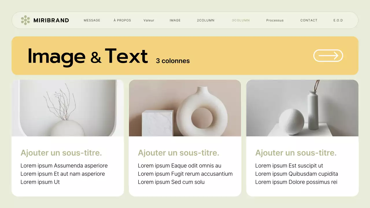 Un briefing sur la marque d'une petite entreprise avec un style d'interface utilisateur vert lime et jaune