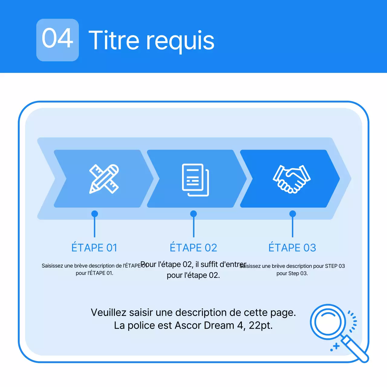 Lettre d'entreprise simple en bleu clair