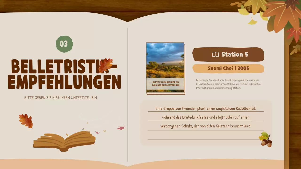 Braun und Beige Natural Autumn Publishing Company Buchempfehlungen