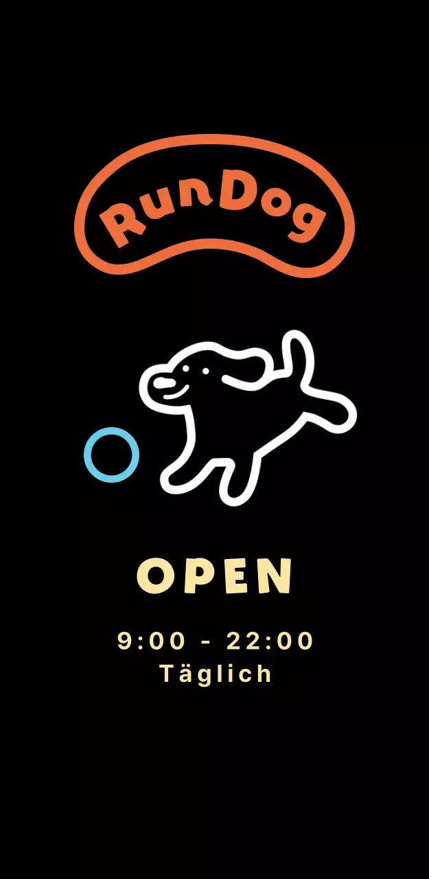 Niedliche Beschilderung für Hundeparks