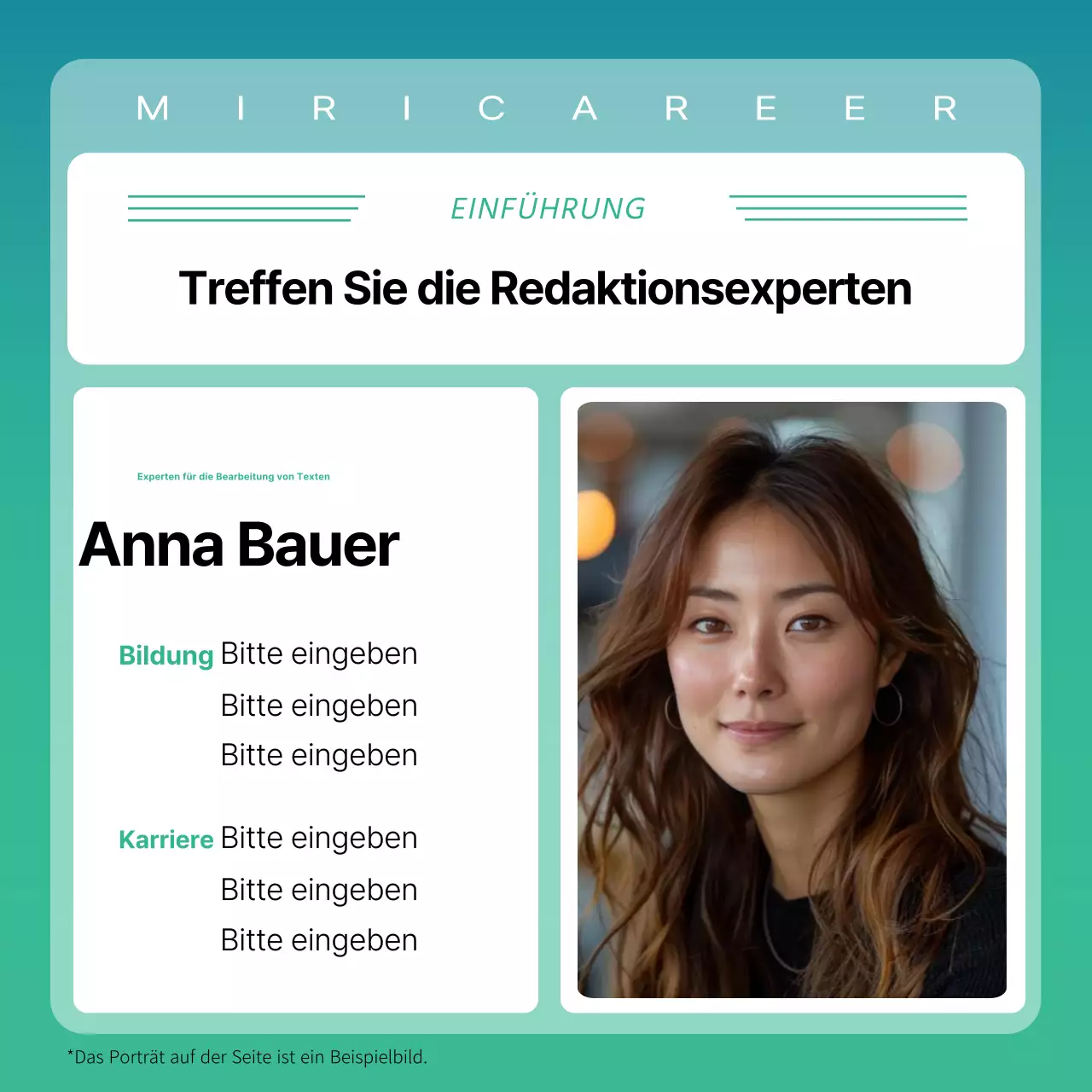 Förderung einer einfachen, mint-weißen Tutor-Schnupperstunde