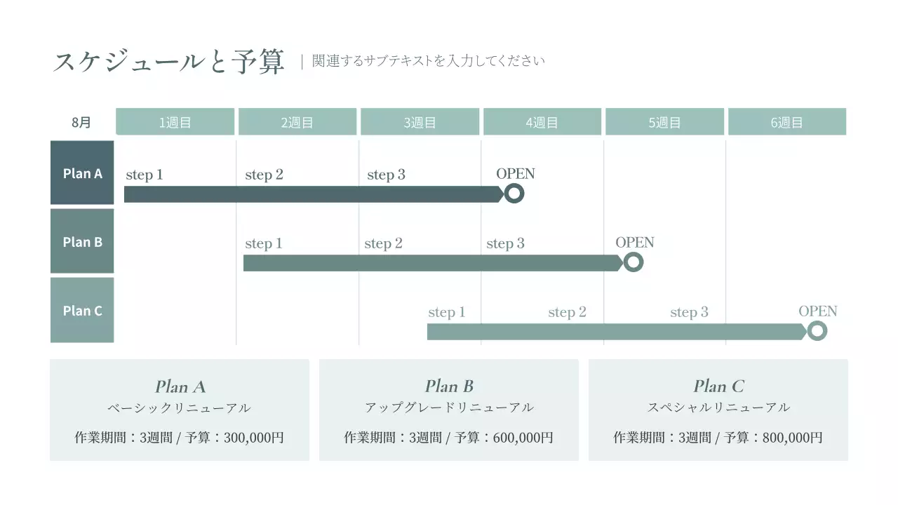 グレー シンプル ビジネス 提案書 プレゼンテーション