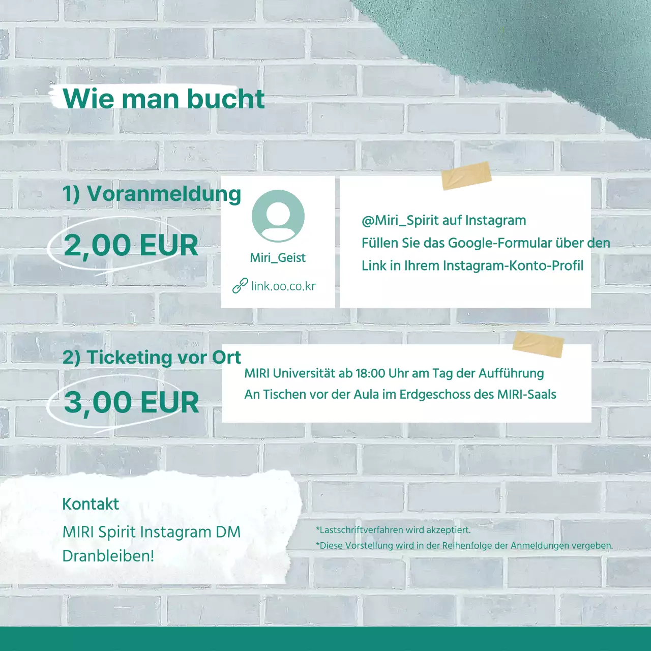 Werbung für die regelmäßigen Auftritte eines Vintage-Universitätsclubs