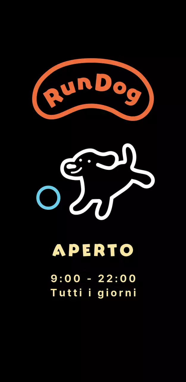 Segnaletica carina per il parco per cani