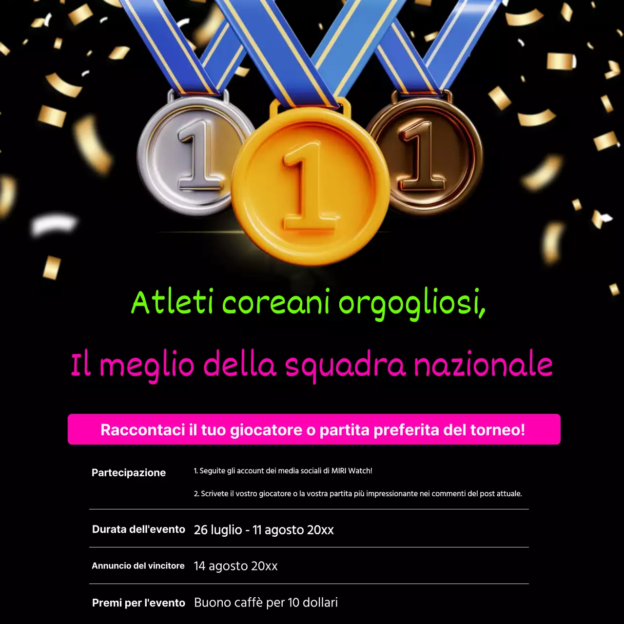 Pubblicità kitsch del tifo della nazionale in rosa acceso e neon