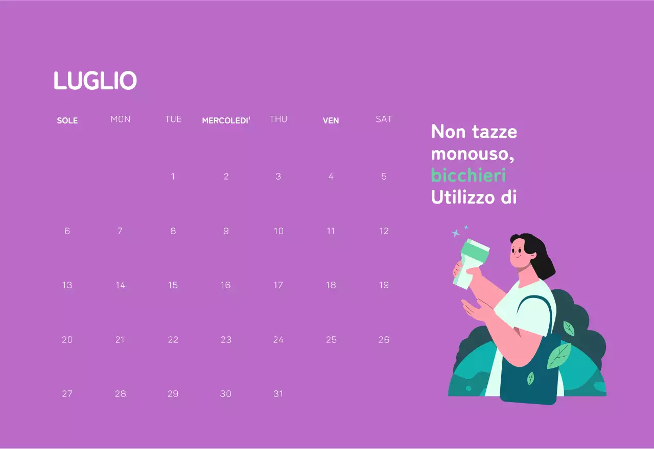 Una fondazione sociale che celebra le festività natalizie con illustrazioni colorate di persone e del pianeta.