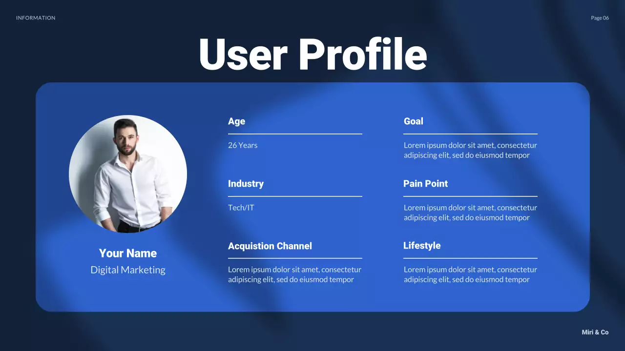 Blue Modern Market Presentation