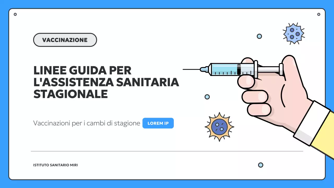 Informazioni sulla vaccinazione stagionale blu e gialla