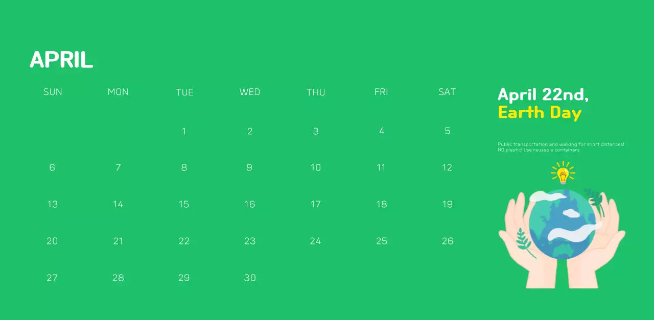 A colorful holiday celebration with illustrations of conservationists and the planet.