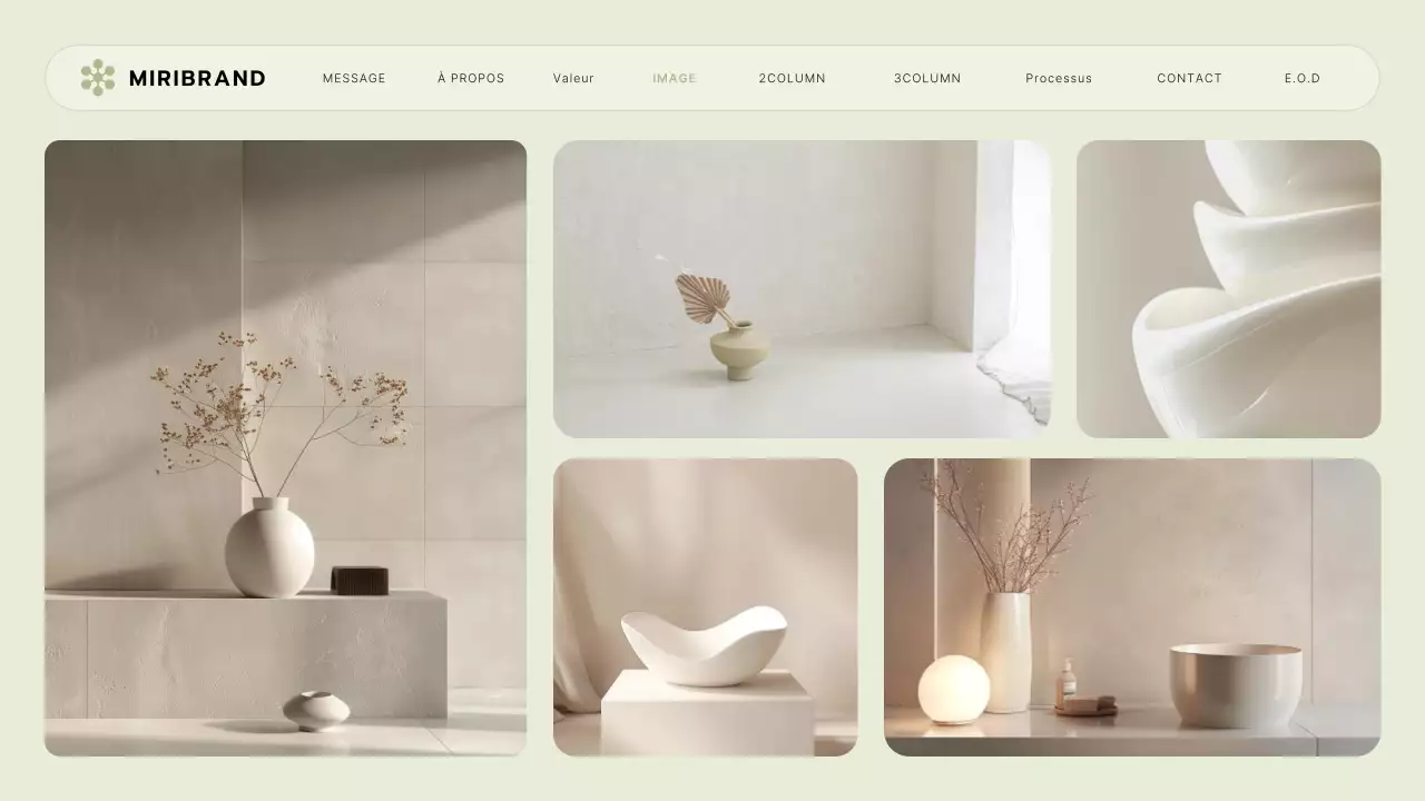 Un briefing sur la marque d'une petite entreprise avec un style d'interface utilisateur vert lime et jaune