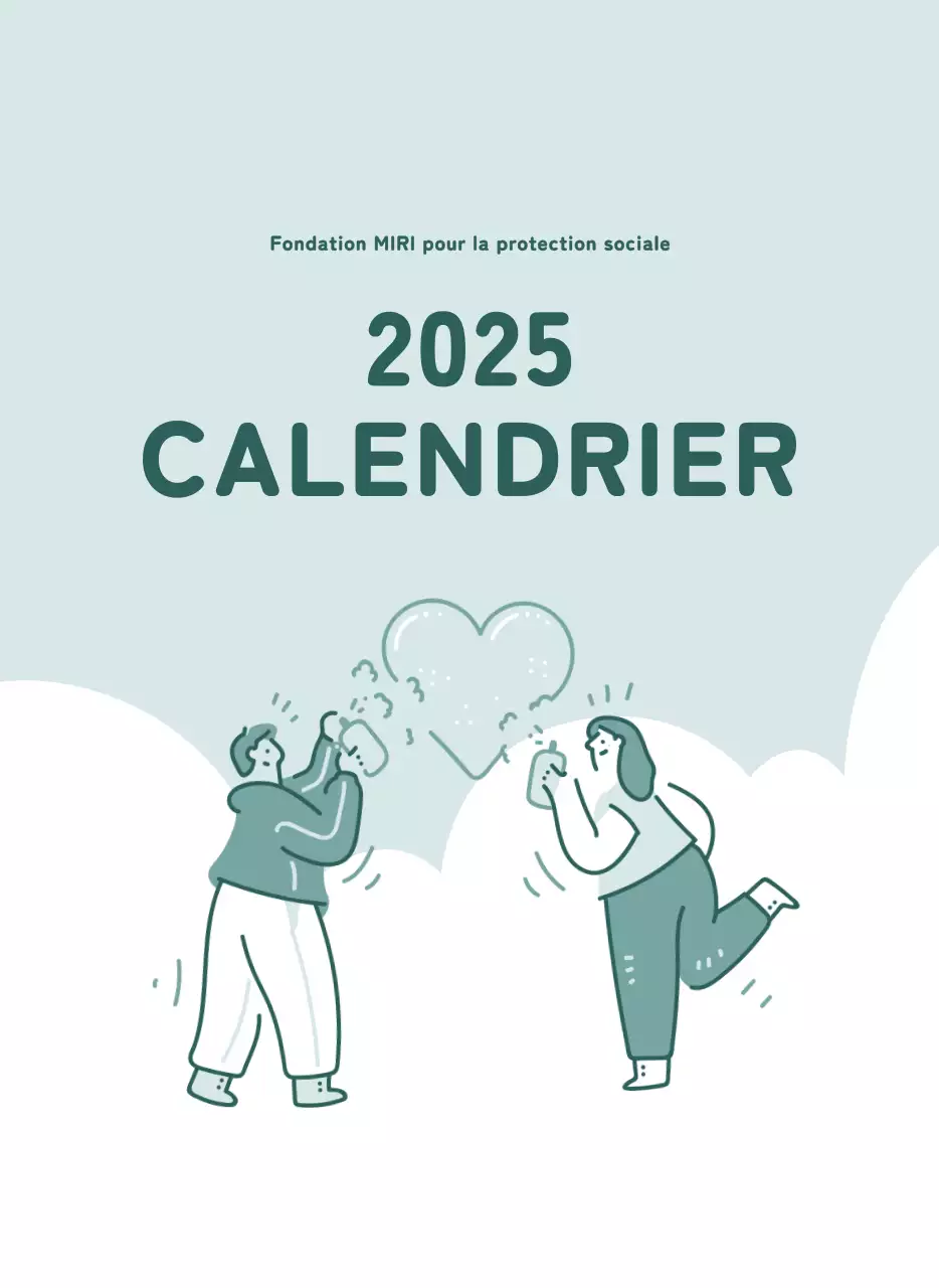 Calendriers avec illustrations colorées et émotionnelles