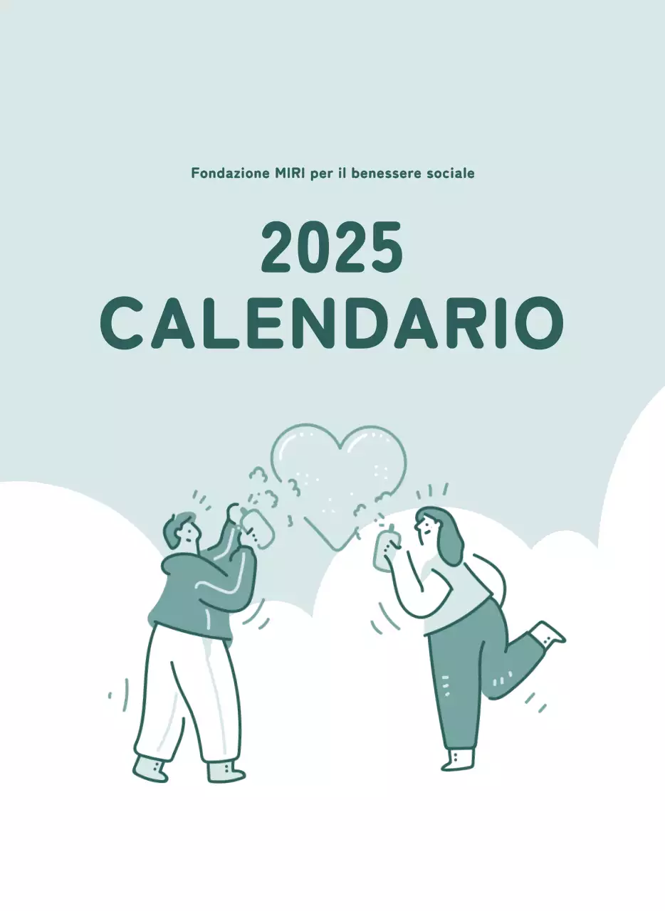Calendari con illustrazioni colorate ed emozionali