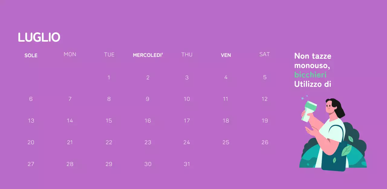 Una fondazione sociale che celebra le festività natalizie con illustrazioni colorate di persone e del pianeta.