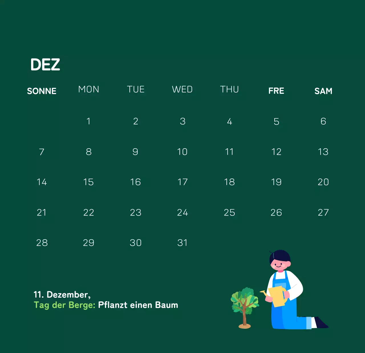 Eine soziale Stiftung, die die Weihnachtszeit mit farbenfrohen Illustrationen von Menschen und dem Planeten feiert.