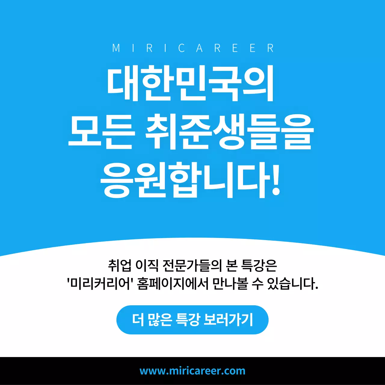 파랑과 흰색의 심플한 첨삭전문가 특강 홍보
