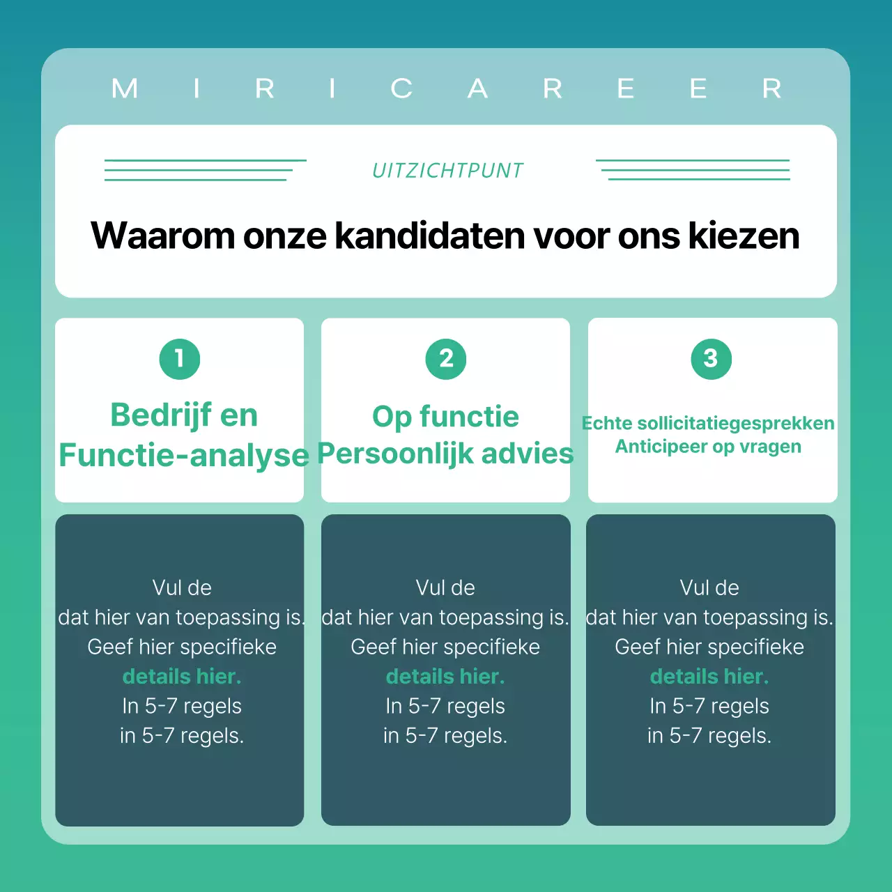Promoot een eenvoudige, witte en mintkleurige proefsessie voor docenten