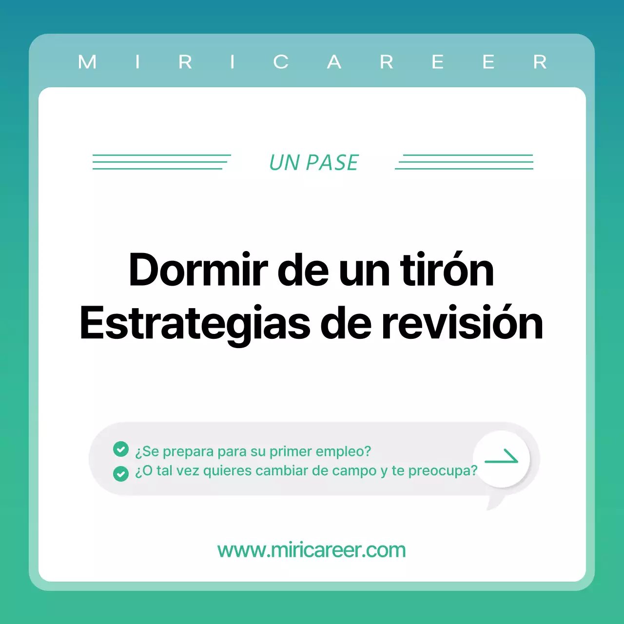 Promover una sencilla sesión de prueba para tutores en blanco y menta