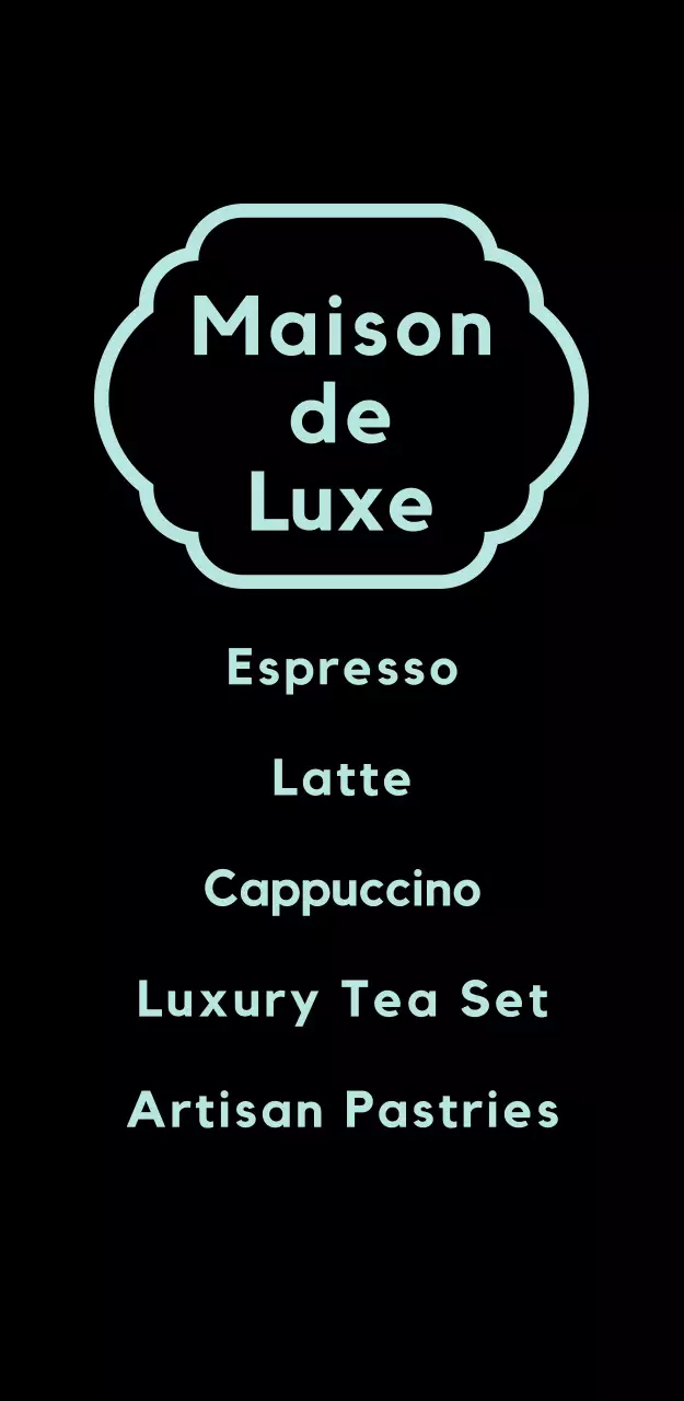 민트 미니멀 프렌치 커피 입간판