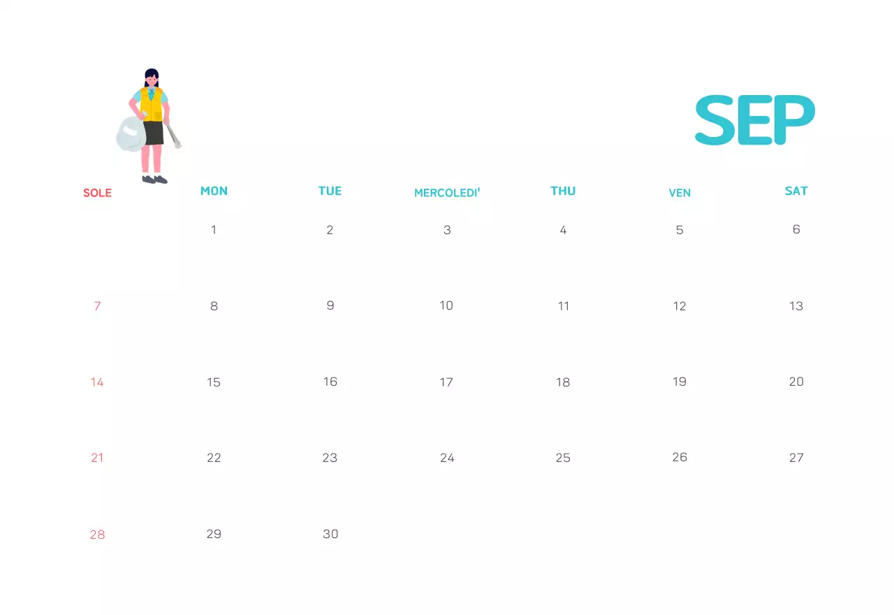 Una fondazione sociale che celebra le festività natalizie con illustrazioni colorate di persone e del pianeta.