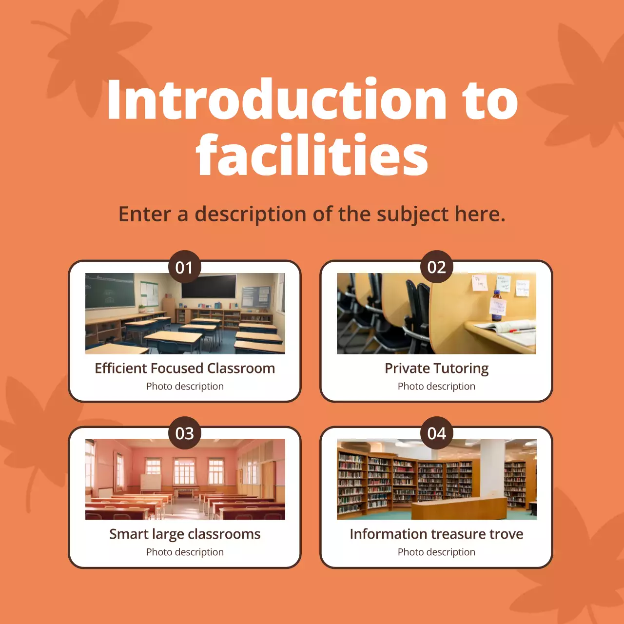 Promote fall recruitment with a bright yellow and orange color scheme