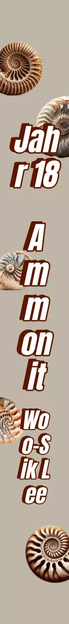 Ammonit Fossil Graduierung Schärpe