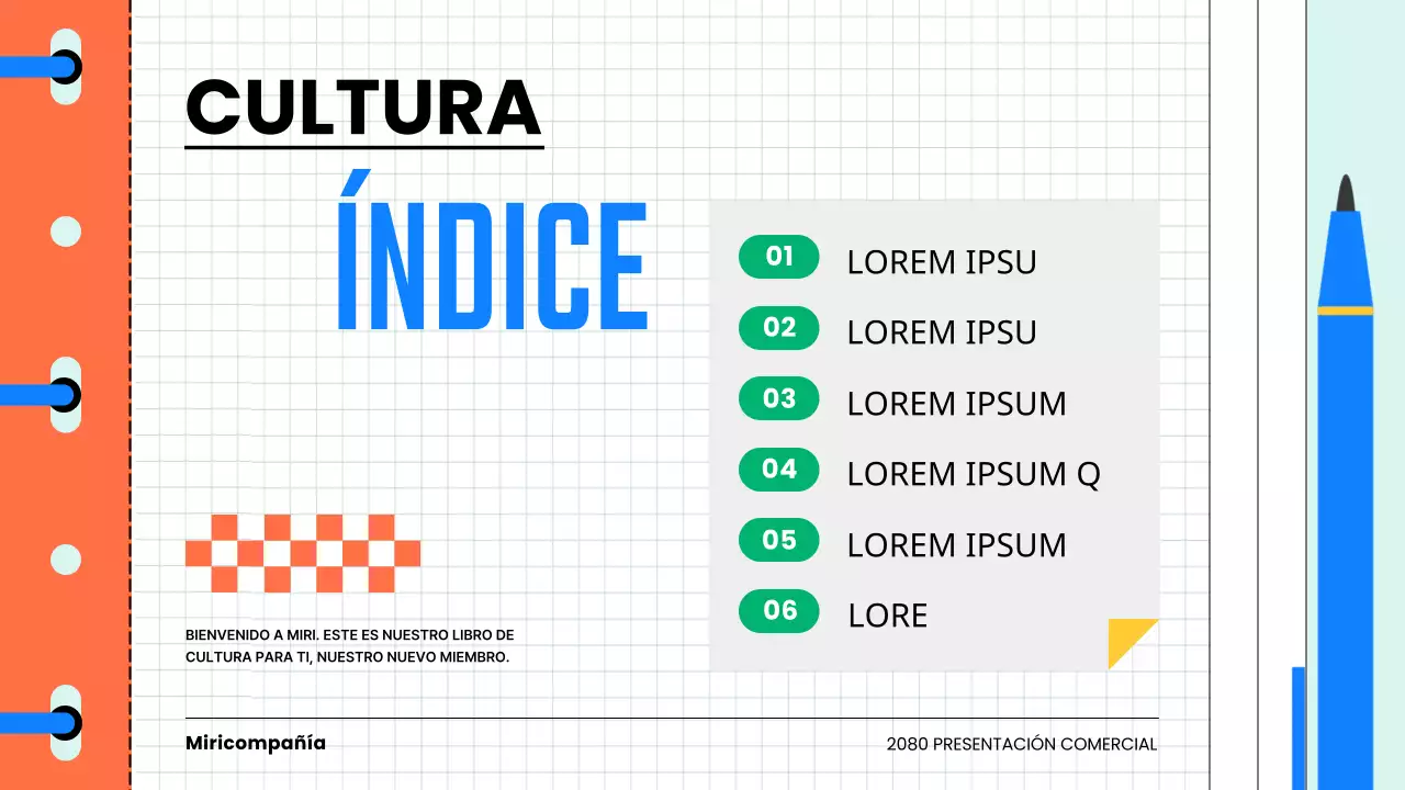 Una introducción kitsch al libro de cultura corporativa en azul claro y naranja