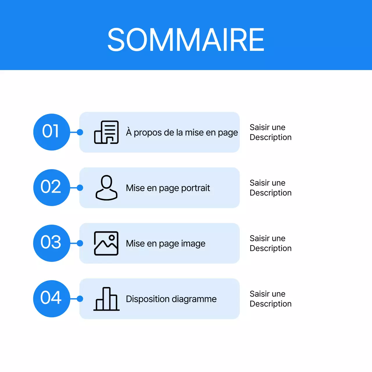 Lettre d'entreprise simple en bleu clair