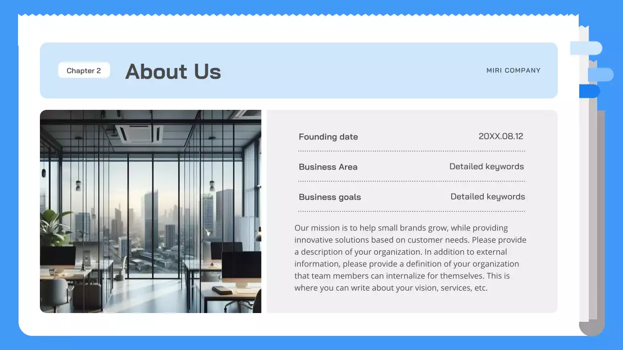 Blue Modern Company Introduction Presentation