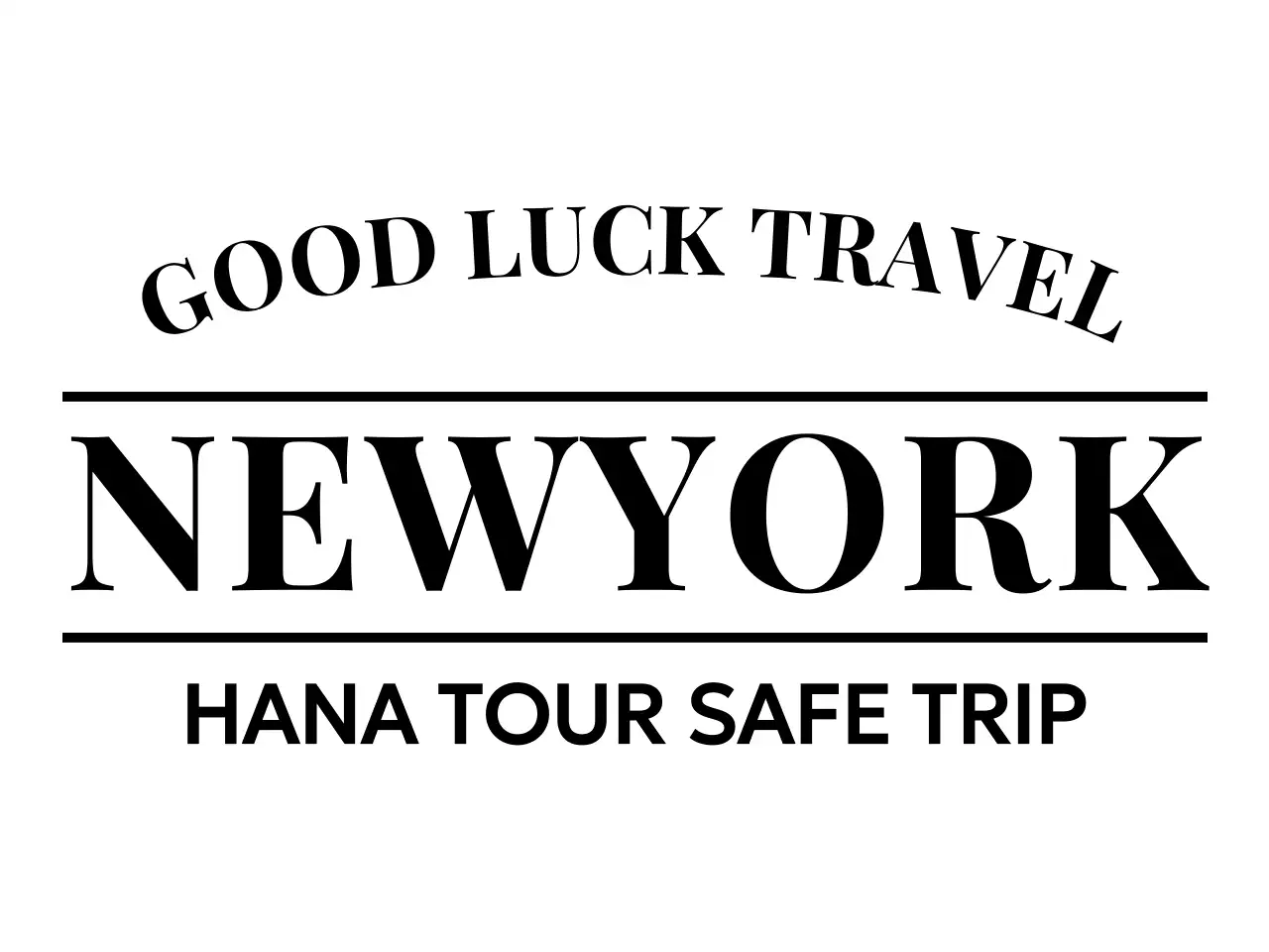 클래식한 감성적인 분위기의 여행 홍보 로고