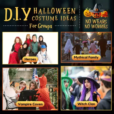 Black Creative Halloween Guide Social Media Post