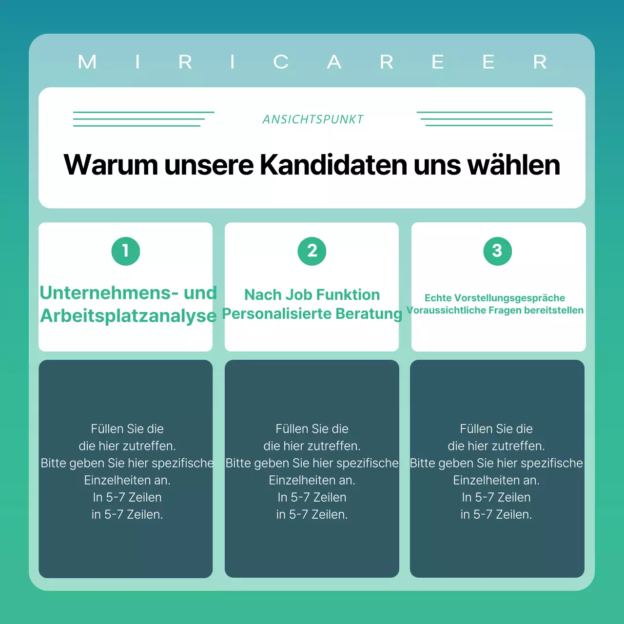 Förderung einer einfachen, mint-weißen Tutor-Schnupperstunde