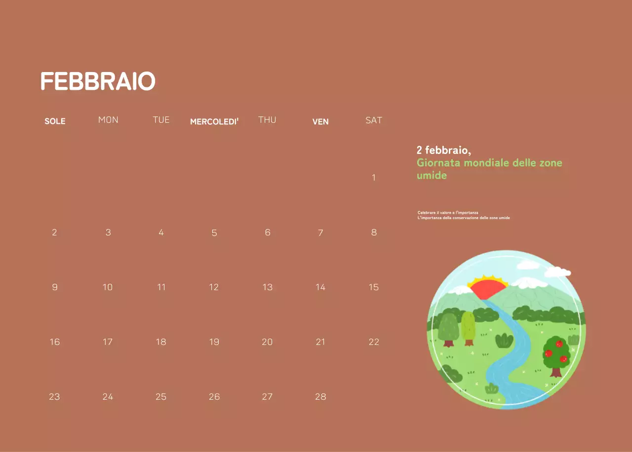 Una fondazione sociale che celebra le festività natalizie con illustrazioni colorate di persone e del pianeta.