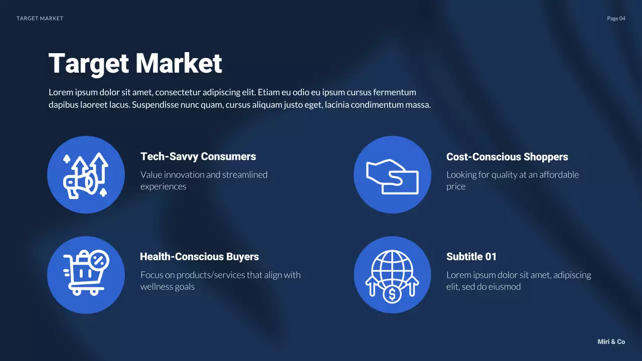 Blue Modern Market Presentation