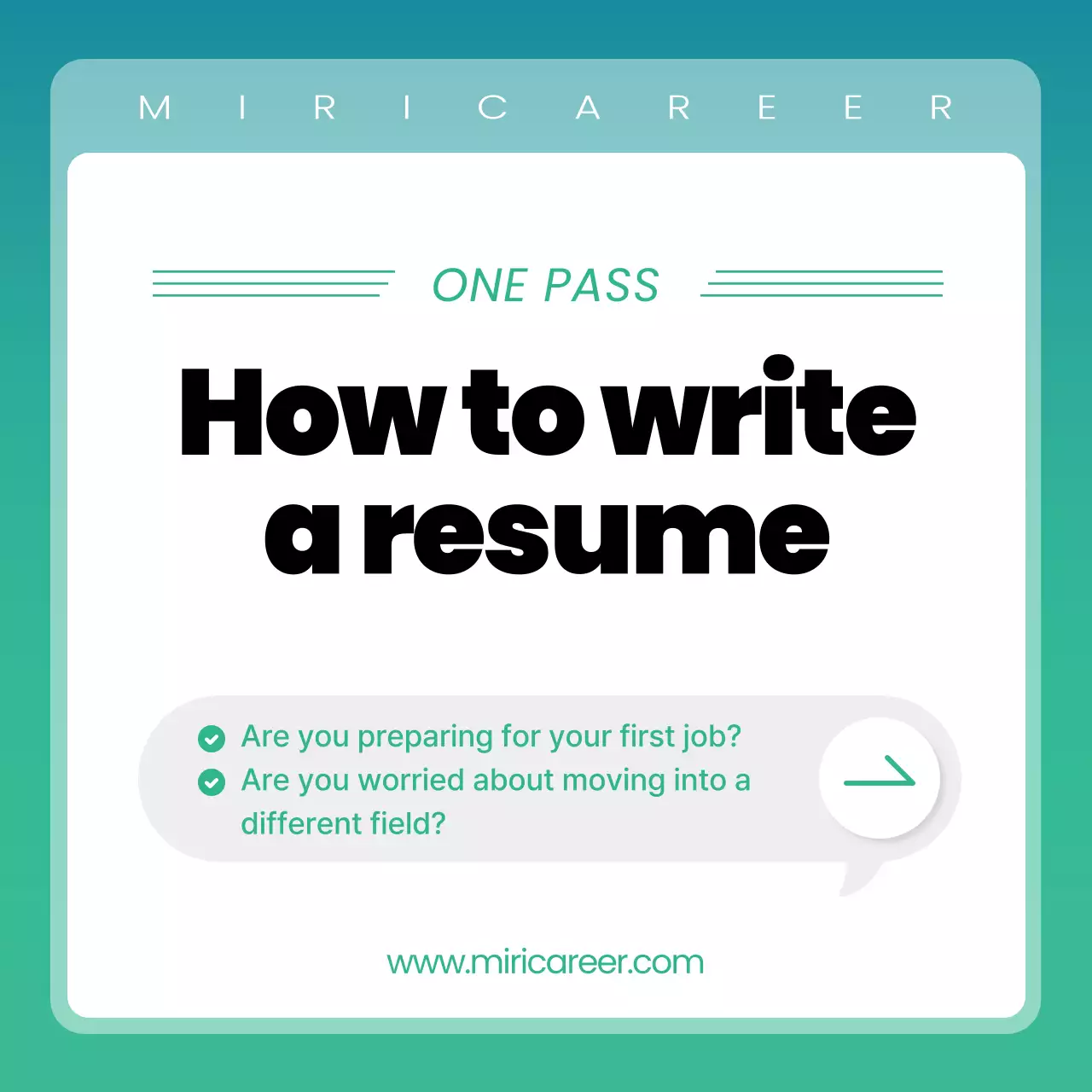 Teal Professional Resume Guide Instagram Carousel